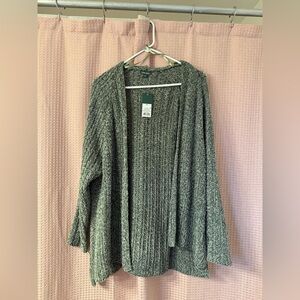 wild fable Open-Front Chunky Knit Cardigan - Gray